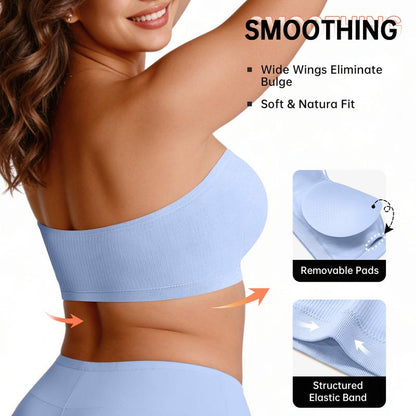 💜BUY 1 GET 1 FREE 💜Strapless, wire-free bra with crossover side closure