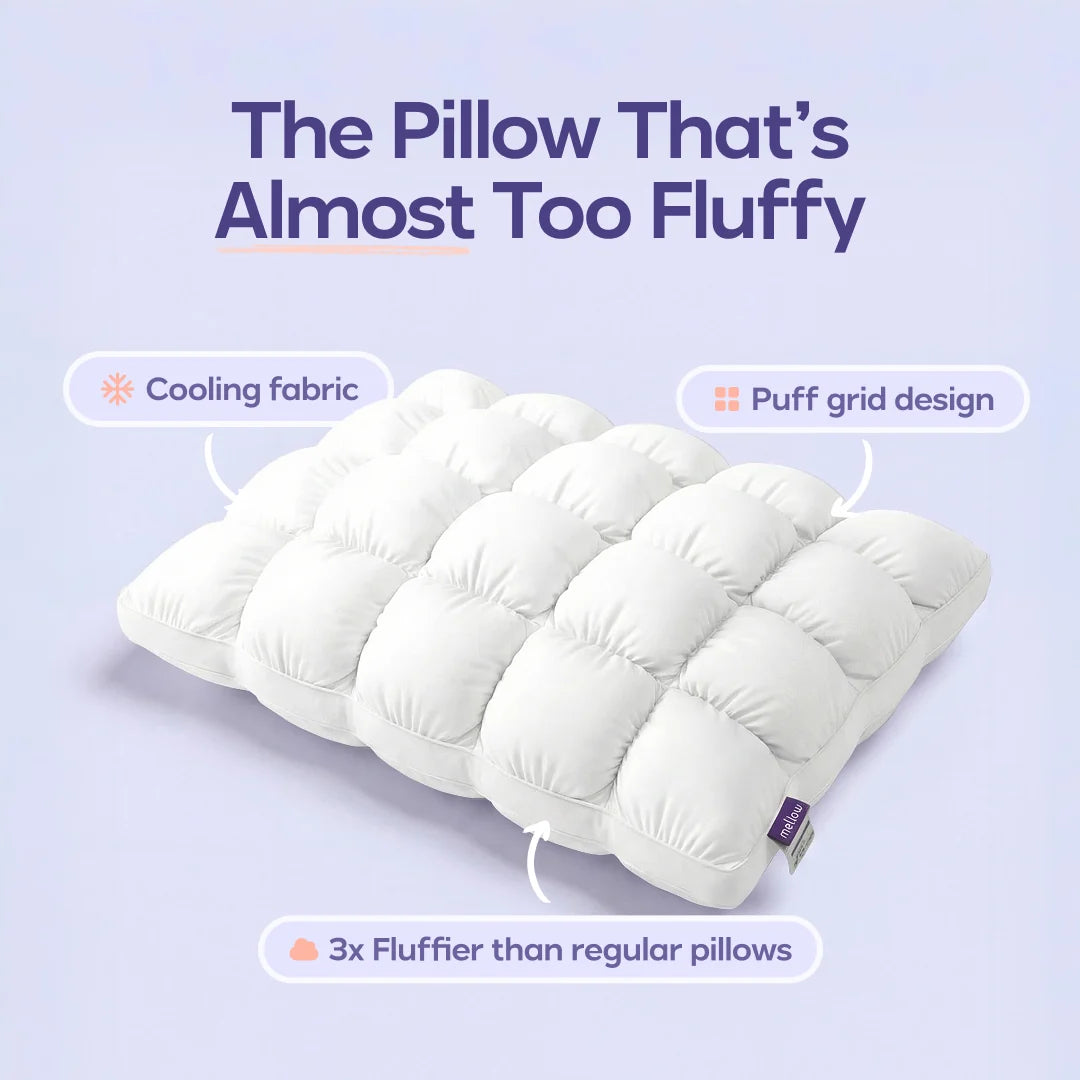 🔥50K+ Sold ☁️Ultra-Soft High Elastic Bed Pillow 🛌Ergonomic Neck Support Sleeping Pillow