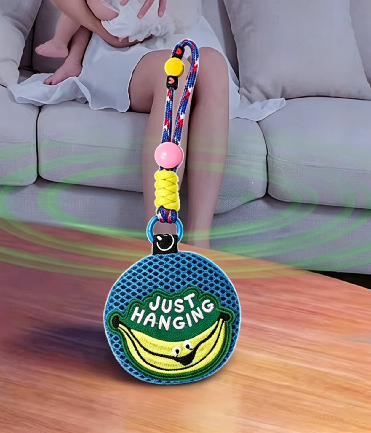 Colorful Mesh & Braid Bag Pendant
