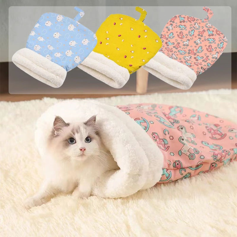 🐾  Cozy Pet Nest for Cats and Dogs - Plush & Machine Washable, Perfect for Your Pet's Comfort and Warmth ✨