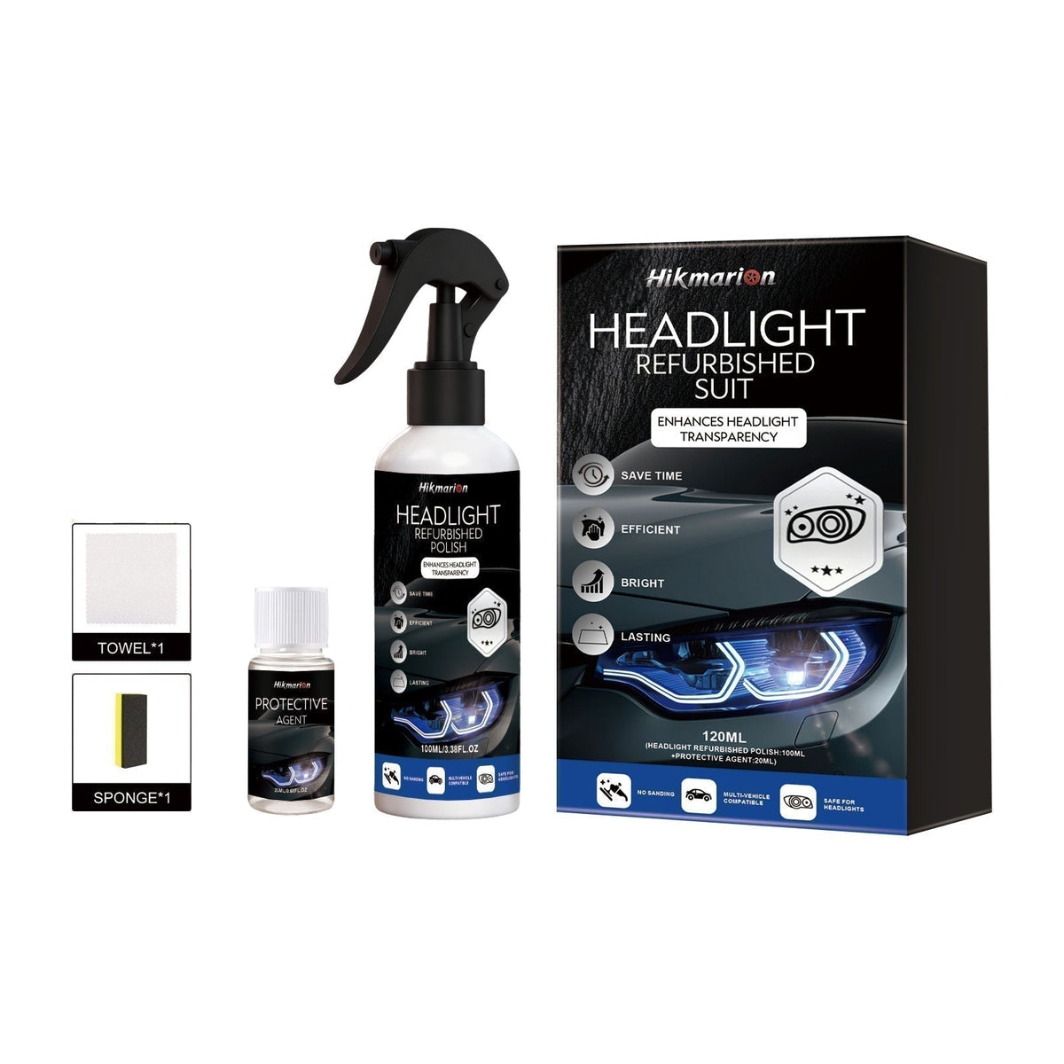 🔆Professional Car Headlight Restoration Kit
