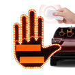 ✋Car Hand Gesture LED Light with Remote Control, Funny Rear Window Finger Signal Light, Novelty Car Decor Lamp for Rear Windshield