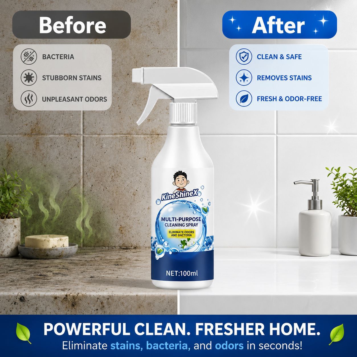 ⌛Limited-Time Offer-Fast Clean Multi Surface Spray