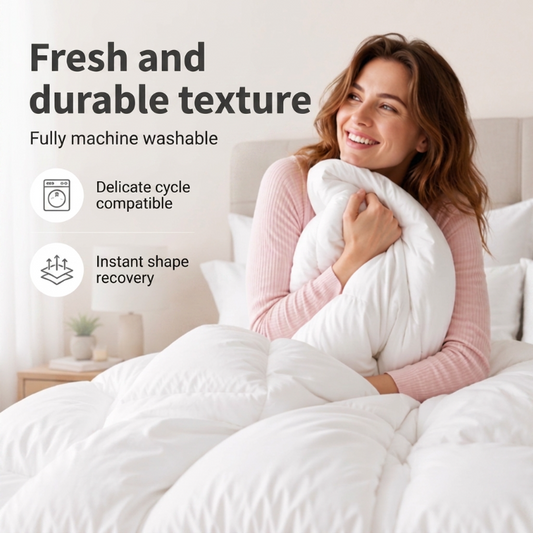 🛏️ Ultra-Soft Luxury Hotel Style Comforter – Cloud-Like Weightlessness, Breathable Fluffiness & All-Season Comfort ✨