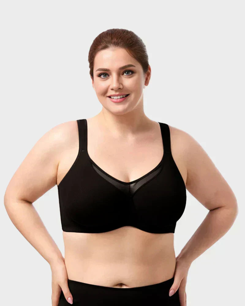 ⏳Last Day Special Price £7.99💐Women's Elegant Sheer Full Coverage Plus Size Bra
