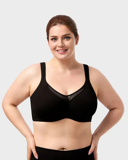 ⏳Last Day Special Price £7.99💐Women's Elegant Sheer Full Coverage Plus Size Bra