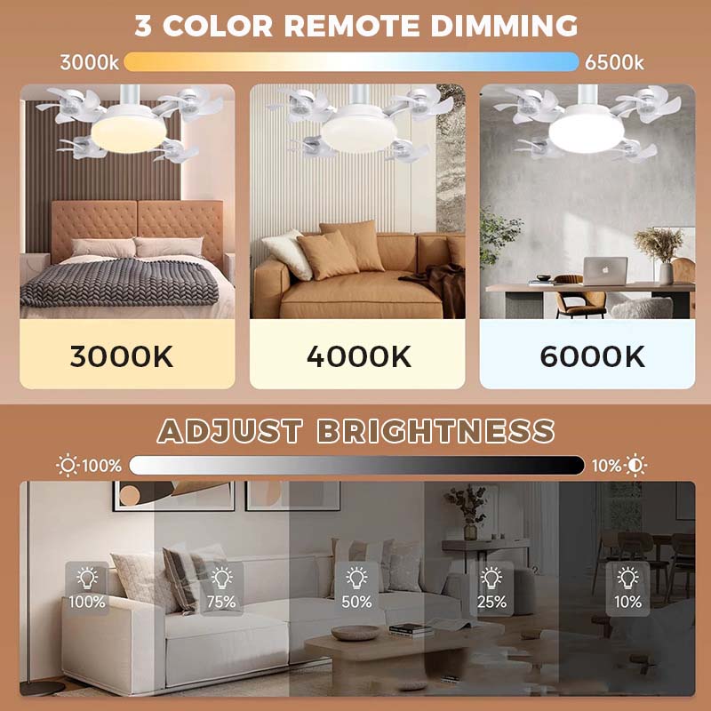 🌀50% OFF NOW! 💡Foldable Socket Ceiling Fan Light with Remote, Energy-Saving Cooling & Lighting for Bedroom & Home