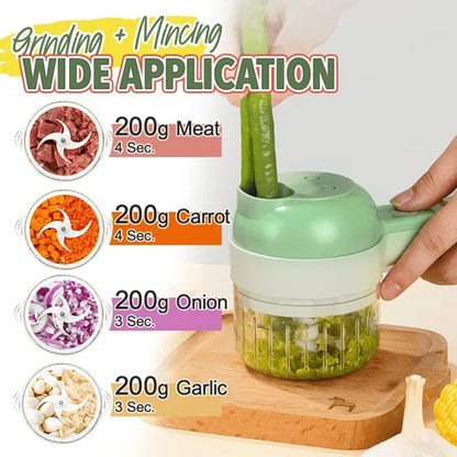 🥳Wireless Food Processor – Cordless, one-touch chop. Perfect for arthritic hands. Kitchen prep made easy⚡🥗
