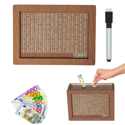 🎁 Hot Sale 54% OFF 🔥Wallet Fattening Program——Cash Vault Wooden Savings Box