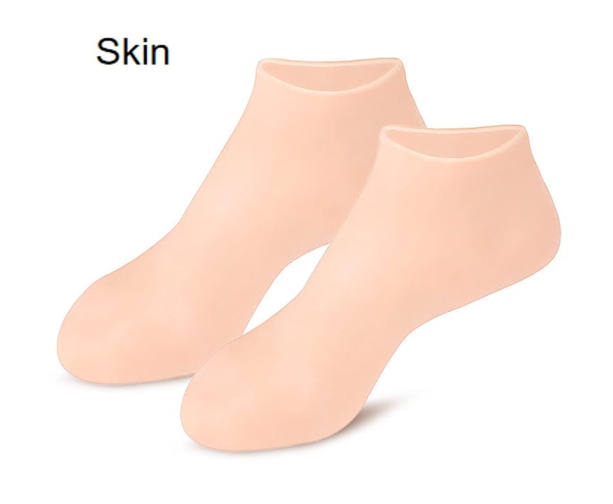 🔥🔥Get 3 items when you buy 1！✨️Enjoy a foot spa anytime anywhere！👣Moisturizing Foot Mask Exfoliating Silicone Socks Beach Protective Socks(3pcs)