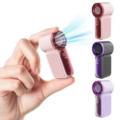 🥳2026 HOT SALE🥳💞❄️ 50% OFF! Turbo Handheld Fan – 16900 RPM, 6 speeds, LED display. 3000mAh battery, 10.7hrs cooling. Pocket‑sized power! 🌬️✨