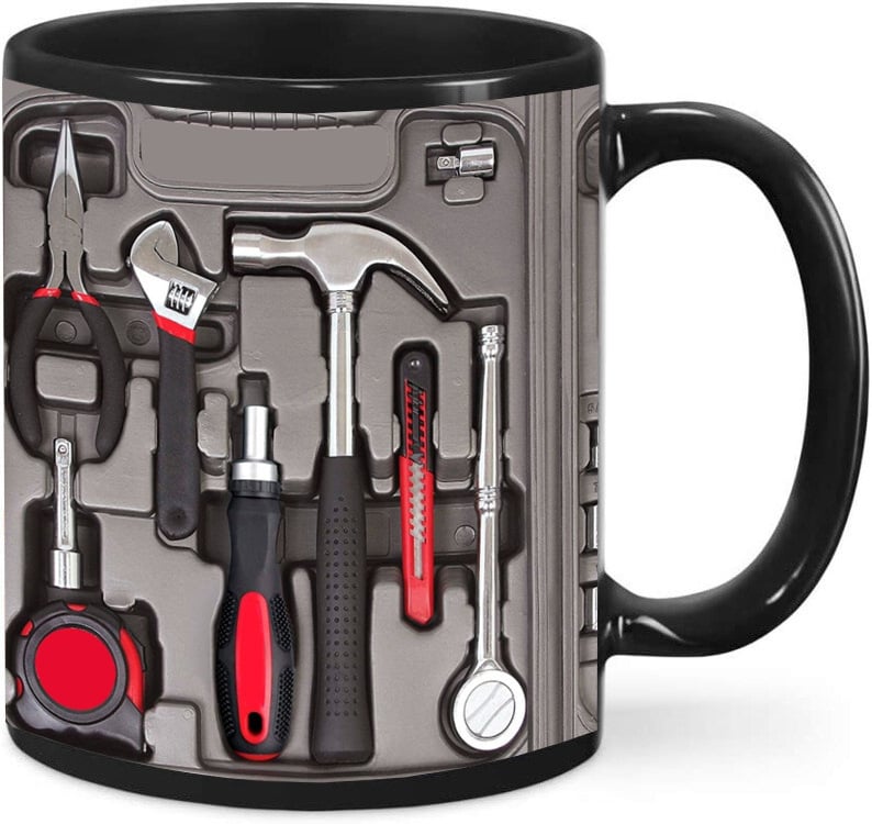 🏆Last day of sale: 62% discount ✨🔨Funny coffee mug – toolbox set for mechanics🍵