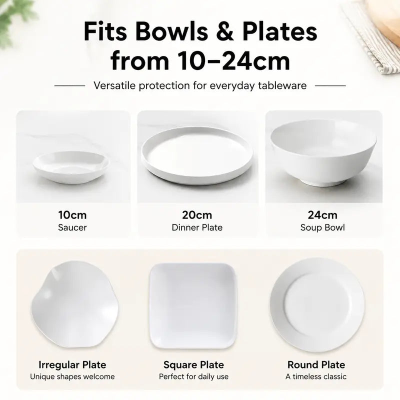 🥗100PCS Disposable Elastic Stretch Food Covers, Reusable Plastic Wrap Alternative, Universal Stretch Lids for Bowls, Plates, Fruits, Vegetables & Leftover Food Storage