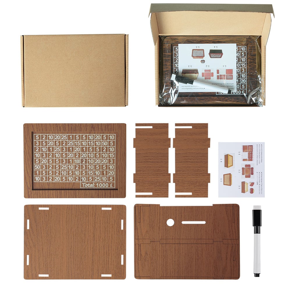 🎁 Hot Sale 54% OFF 🔥Wallet Fattening Program——Cash Vault Wooden Savings Box