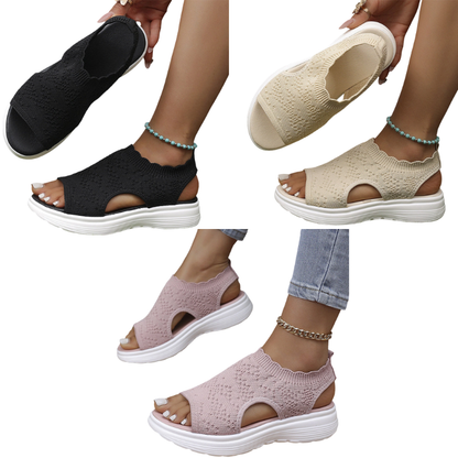 🎁New Arrivals 50% OFF💥Women's Breathable Knit Platform Sandals