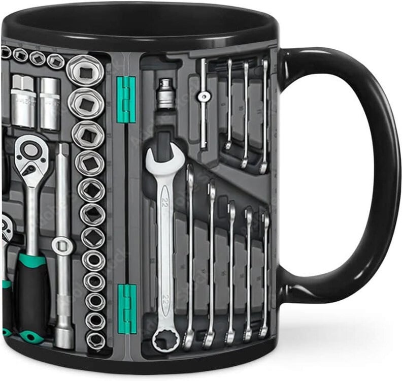 🏆Last day of sale: 62% discount ✨🔨Funny coffee mug – toolbox set for mechanics🍵