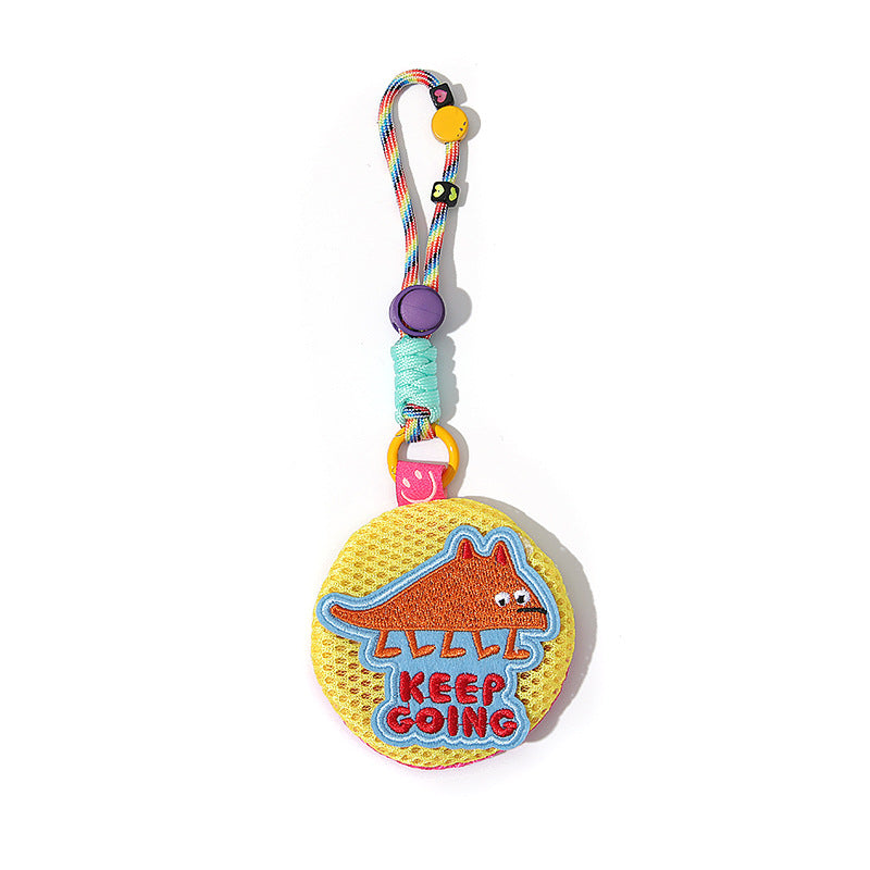 Colorful Mesh & Braid Bag Pendant