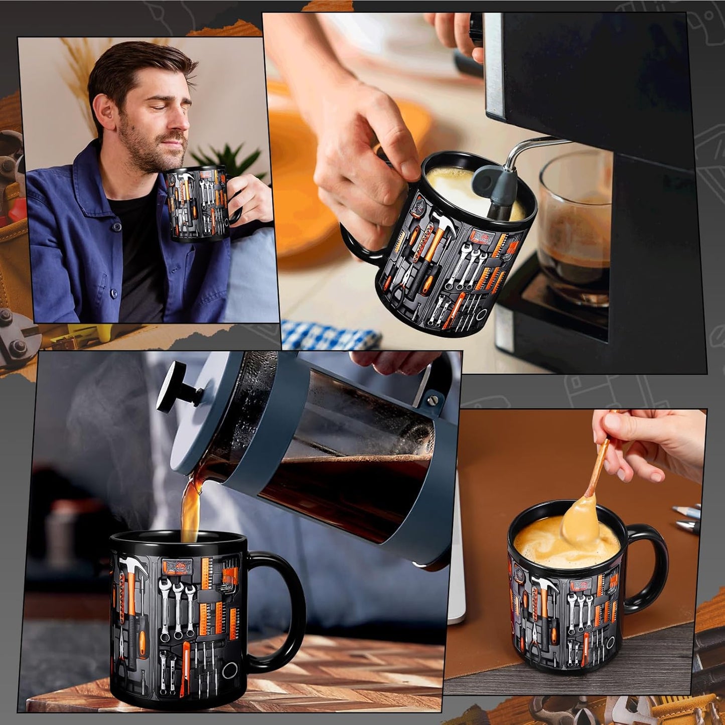🏆Last day of sale: 62% discount ✨🔨Funny coffee mug – toolbox set for mechanics🍵