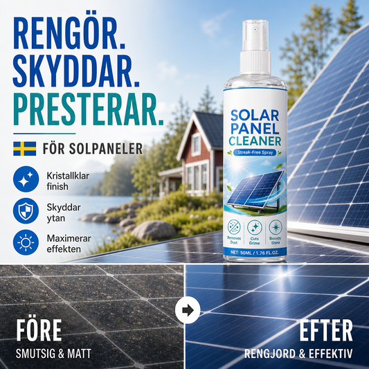 ☀️ LIMITED-TIME 50% OFF! Solar Panel Cleaner Spray, Streak-Free Cleaning Solution Removes Dust & Bird Droppings to Boost Power Efficiency