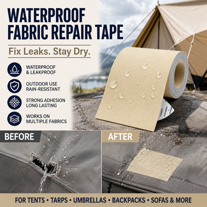 Heavy‑Duty Tarp Repair Patch, Self‑Adhesive Waterproof Patch For Tents Tarps Canopies