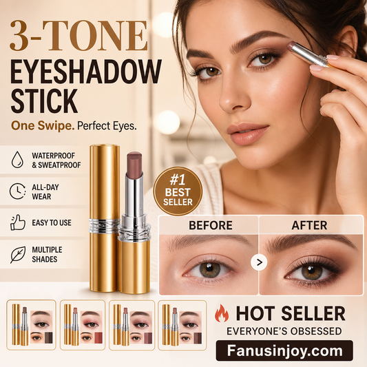 👱‍♀️Recommended by celebrity makeup artists! ✨️Create your beauty with one stroke! 👀3-Tone Gradient Eyeshadow Stick
