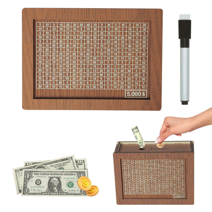 🎁 Hot Sale 54% OFF 🔥Wallet Fattening Program——Cash Vault Wooden Savings Box