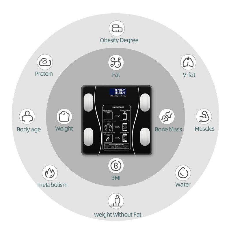 🥳2026 HOT SALE🥳💞50K+ SOLD!👵❤️ 57% OFF! Smart Body Fat Scale – Know your numbers, track your health! Measures weight & body fat easily. Large display, auto-on. Your wellness companion. 🩺📊