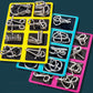 🔥🔥Metal Puzzle Ring Eight-Piece Blue Version Brain Teasers，Developing the human brain