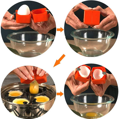 🍳50% OFF NOW ! ✨Quick Egg Cracker Tool – Fast Clean Egg Opener for Kitchen Baking