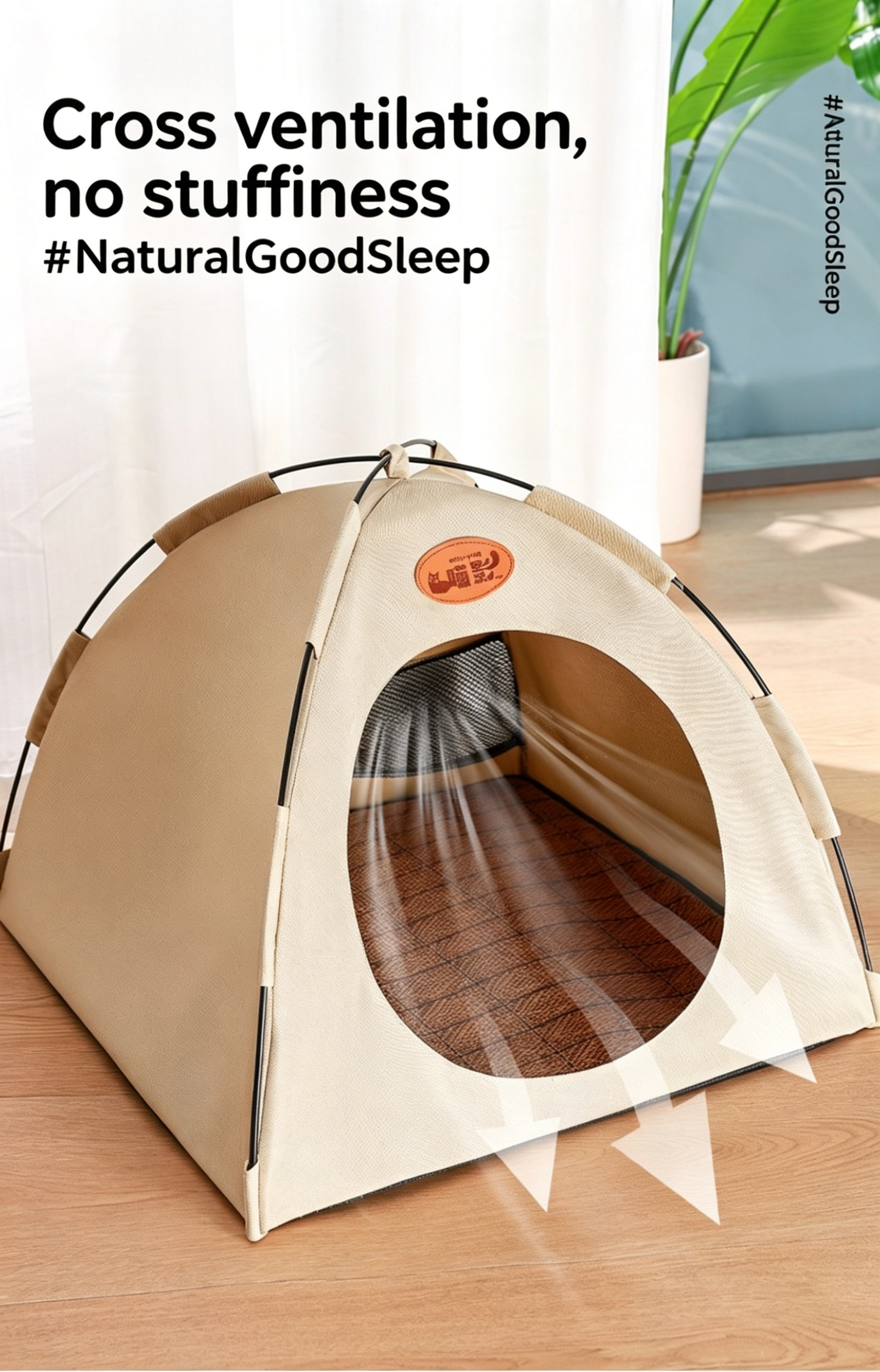 Miniature camping tent for doll photography