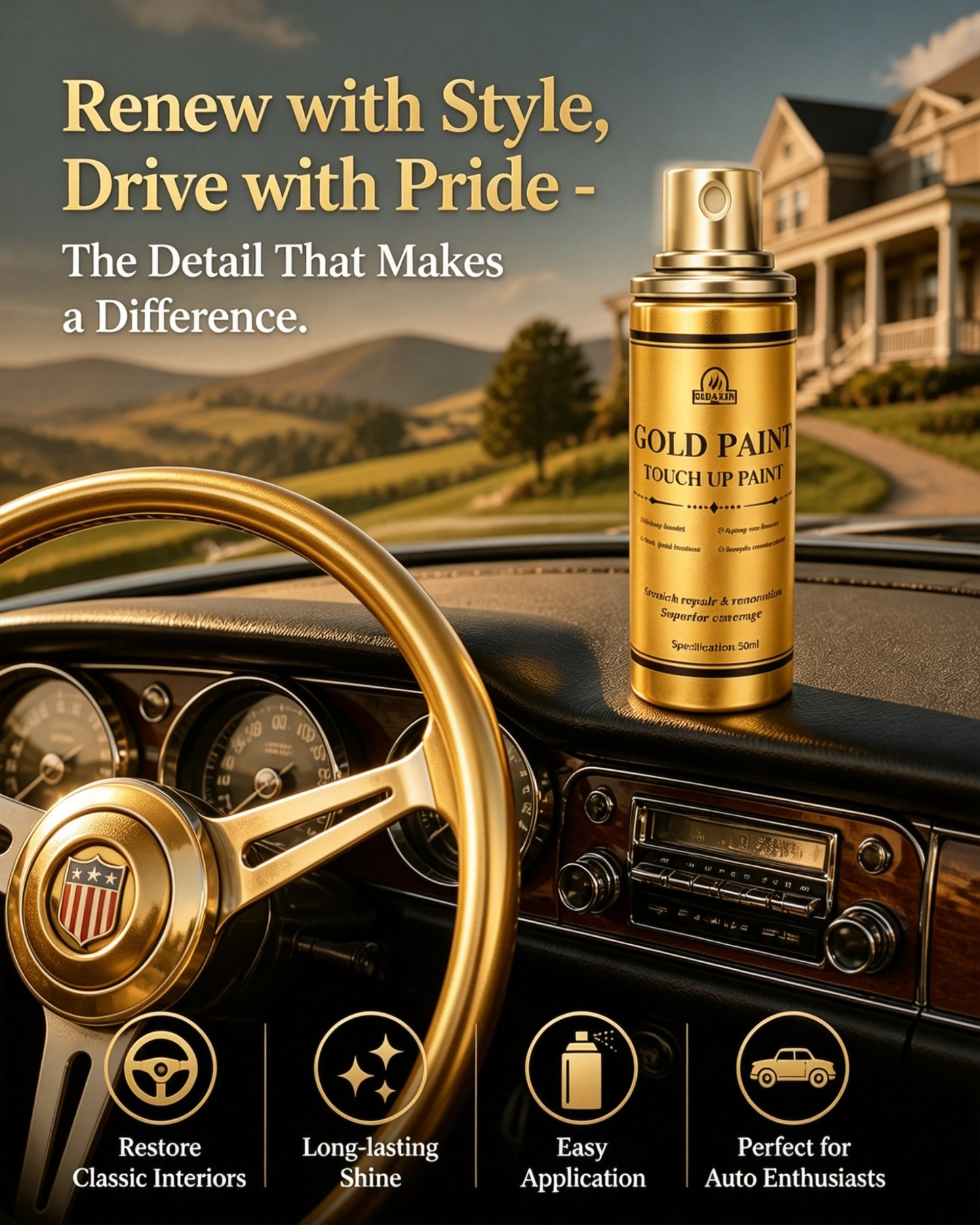 🥳2026 HOT SALE🥳💞Water Based Gold Paint