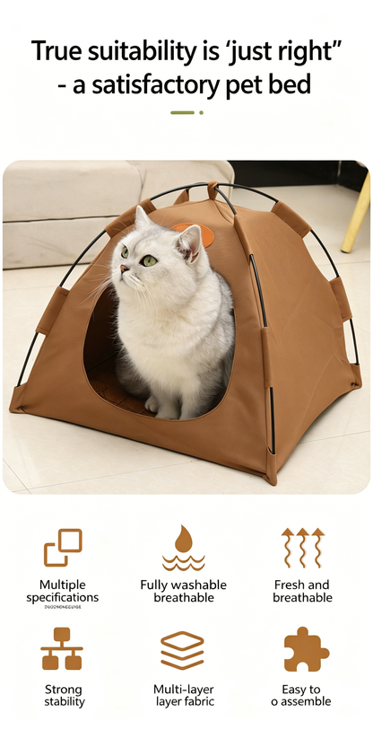 Miniature camping tent for doll photography