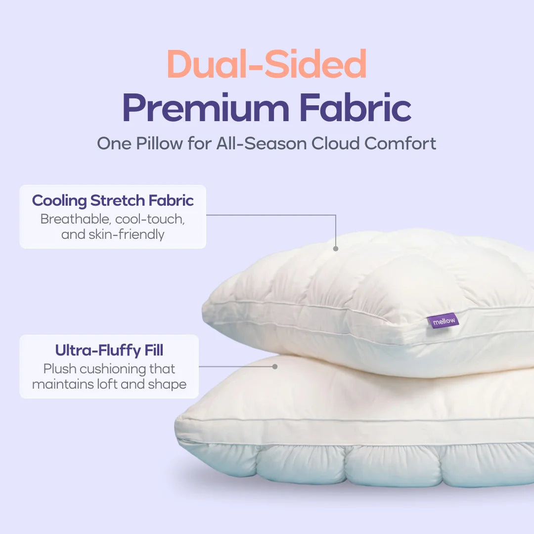 🔥50K+ Sold ☁️Ultra-Soft High Elastic Bed Pillow 🛌Ergonomic Neck Support Sleeping Pillow