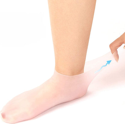 🔥🔥Get 3 items when you buy 1！✨️Enjoy a foot spa anytime anywhere！👣Moisturizing Foot Mask Exfoliating Silicone Socks Beach Protective Socks(3pcs)