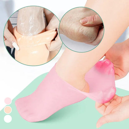🔥🔥Get 3 items when you buy 1！✨️Enjoy a foot spa anytime anywhere！👣Moisturizing Foot Mask Exfoliating Silicone Socks Beach Protective Socks(3pcs)