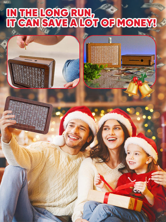 🎁 Hot Sale 54% OFF 🔥Wallet Fattening Program——Cash Vault Wooden Savings Box
