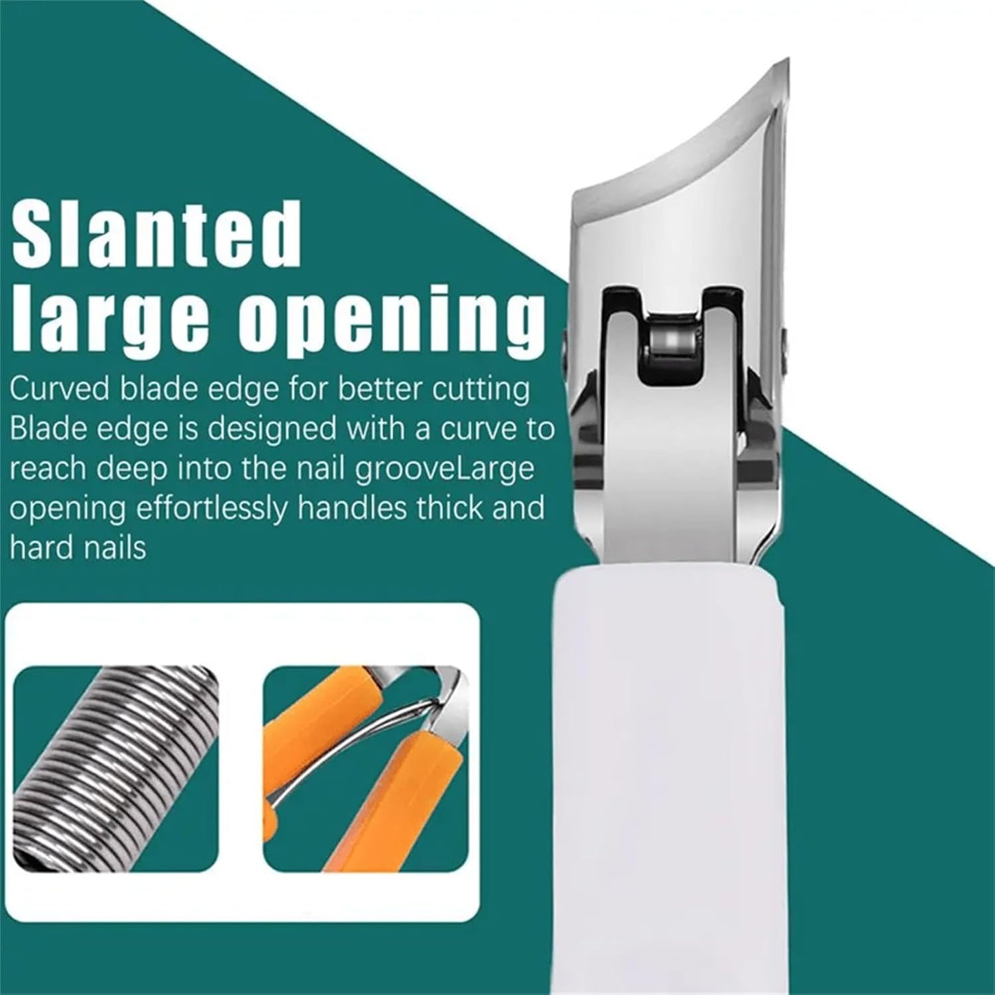 🔥Podiatrist-Recommended Nail Clippers - Ergonomic Angled Design for Toenails & Ingrowns