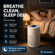 🍃 Removes 99.9999% of Allergens – Whisper‑Quiet HEPA Air Purifier for Bedrooms up to 50m². Limited Deal