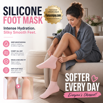 🔥🔥Get 3 items when you buy 1！✨️Enjoy a foot spa anytime anywhere！👣Moisturizing Foot Mask Exfoliating Silicone Socks Beach Protective Socks(3pcs)