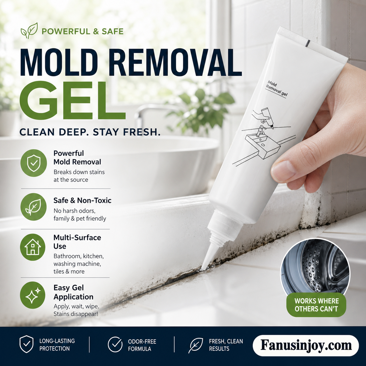 💥Buy 3 Get 2 Free! ✨️Don’t let mould harm your health! Mildew Removal Gel