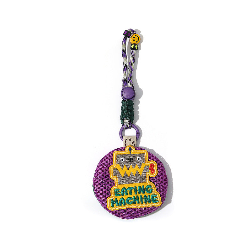 Colorful Mesh & Braid Bag Pendant