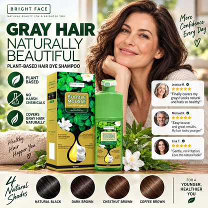 💥Long‑Lasting Plant‑Based Foam Hair Dye｜Ammonia‑Free Easy DIY At‑Home Foam Hair Color