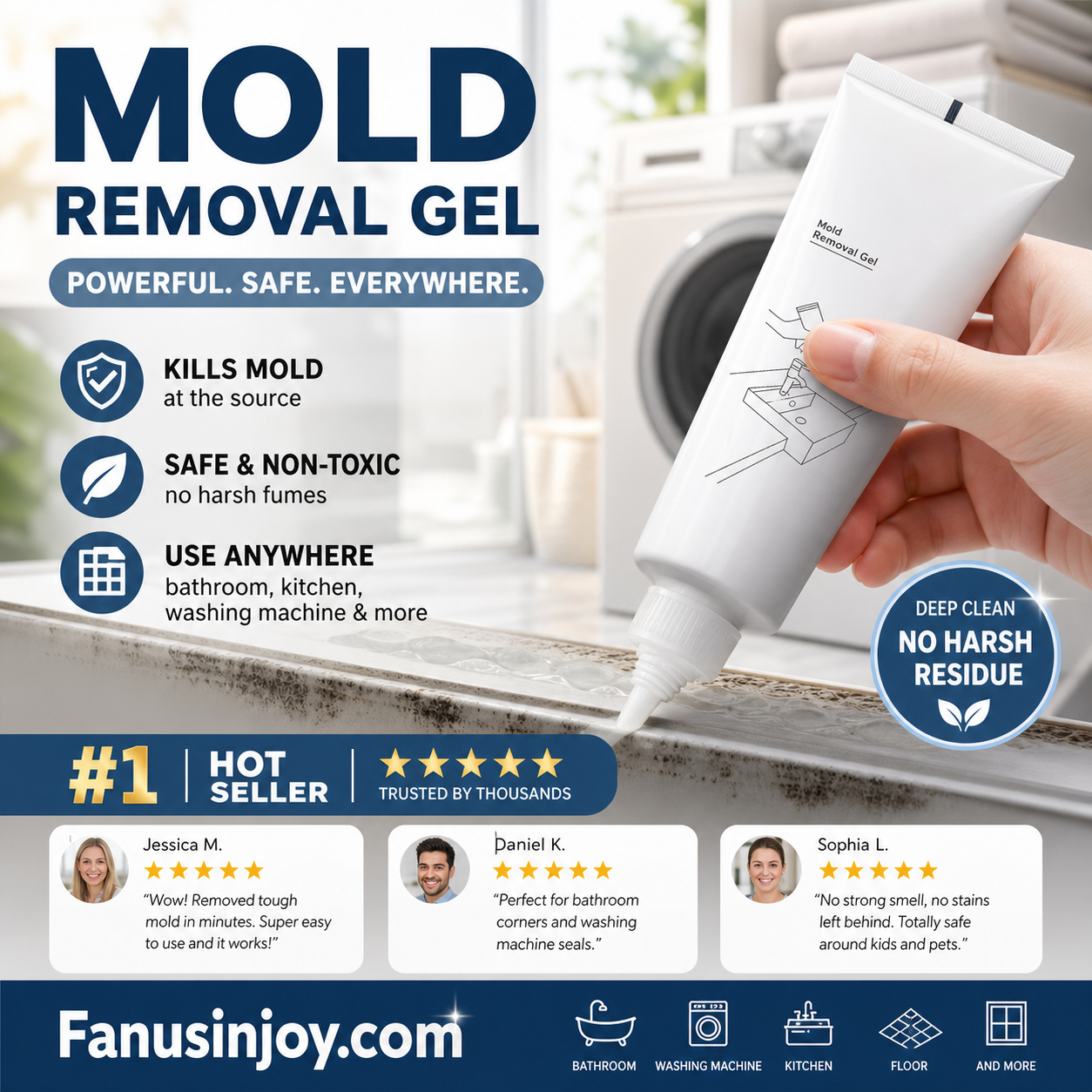 💥Buy 3 Get 2 Free! ✨️Don’t let mould harm your health! Mildew Removal Gel