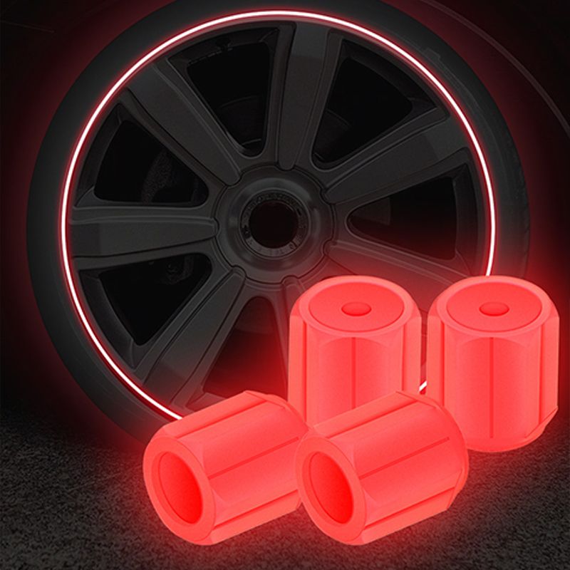 Glow-in-the-Dark Tire Valve Stems - Unique Auto Accessory