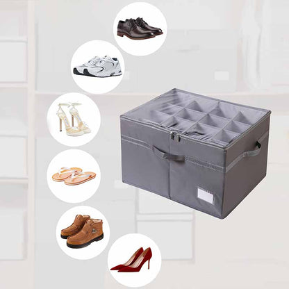 🎁2026 New Arrivals 50% OFF💥Shoe Organizer with Adjustable Dividers & Clear Cover – Extra-Large Capacity, Durable Fabric & Easy Installation 🔍✨