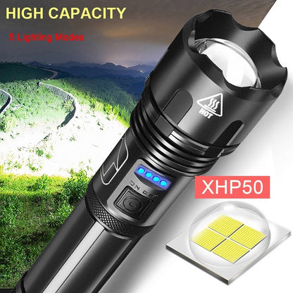 🔥50%OFF🔥Super Bright Zoom USB Flashlight🔦