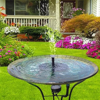 🎁☀️Solar Fountain, Solar Powered Bird Bath Fountain Pump with 4 Nozzles 1.4W Solar Panel Kit Water Pump, Outdoor Watering Submersible Pump for Pond, Pool, Garden, Fish Tank🌊✨