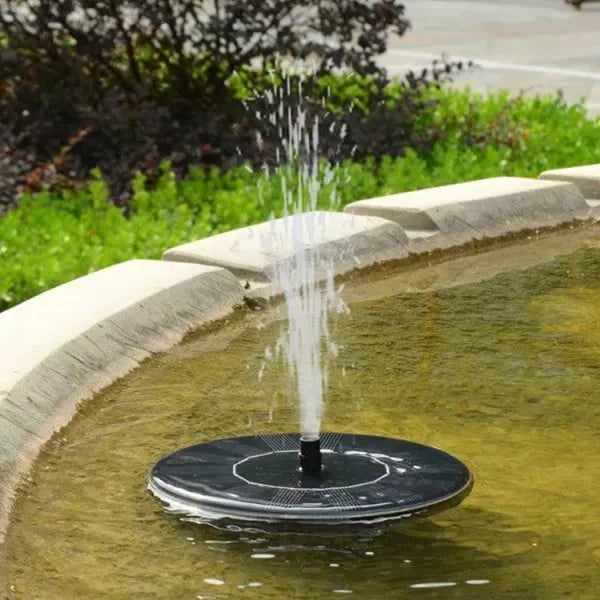 🎁☀️Solar Fountain, Solar Powered Bird Bath Fountain Pump with 4 Nozzles 1.4W Solar Panel Kit Water Pump, Outdoor Watering Submersible Pump for Pond, Pool, Garden, Fish Tank🌊✨