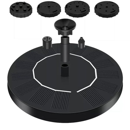 🎁☀️Solar Fountain, Solar Powered Bird Bath Fountain Pump with 4 Nozzles 1.4W Solar Panel Kit Water Pump, Outdoor Watering Submersible Pump for Pond, Pool, Garden, Fish Tank🌊✨