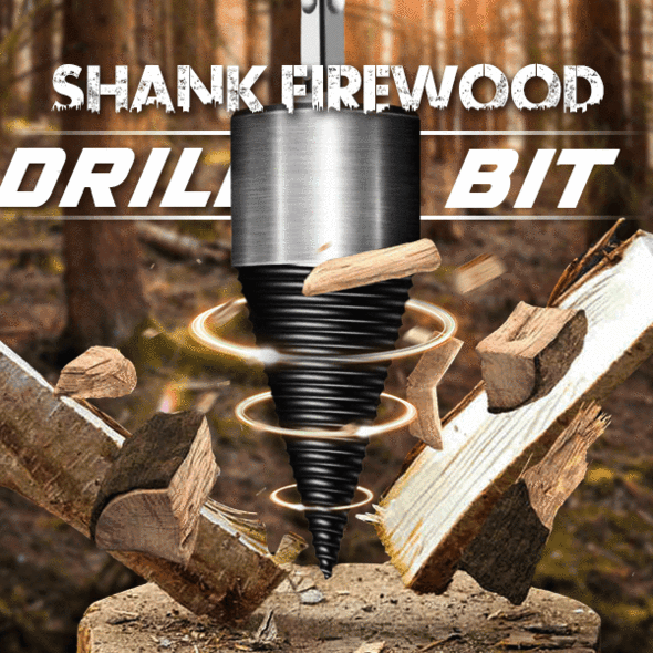 🪓  Firewood Auger Drill Bit – Labor-saving, Efficient, Heavy-duty ✨